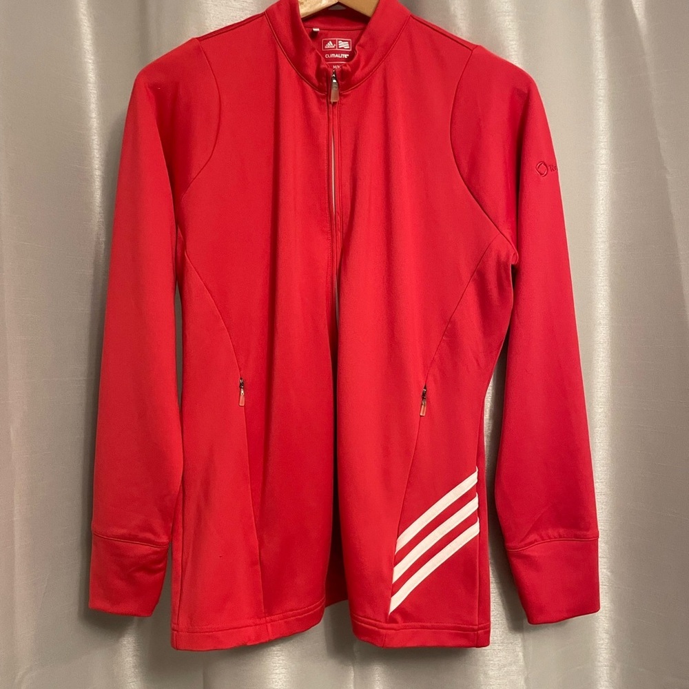 Adidas Deep Pink Zip-Up Jacket